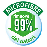 Microfibre che rimuovono il 99% dei batteri