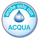 Utilizzabile anche solo con acqua